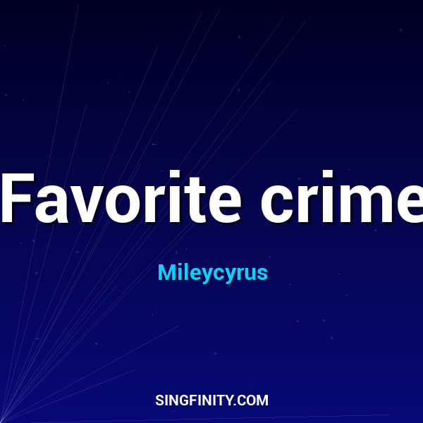 Favorite crime