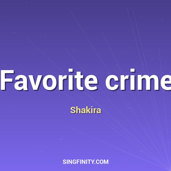 Favorite crime