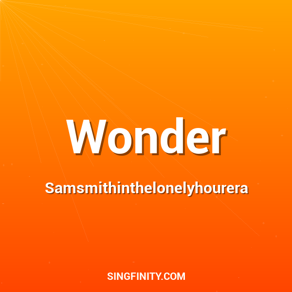 Artwork for Wonder