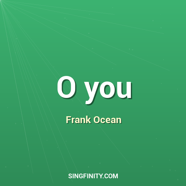 O you