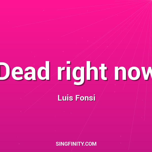 Artwork for Dead right now