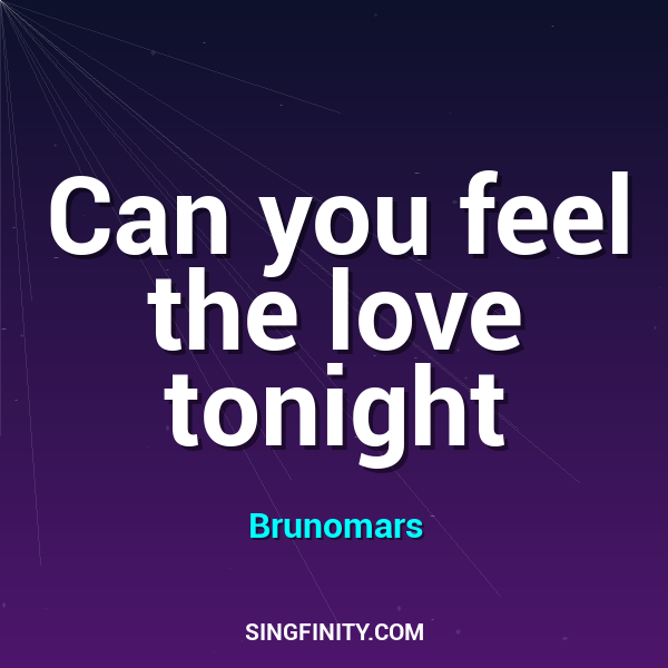 Can You Feel The Love Tonight