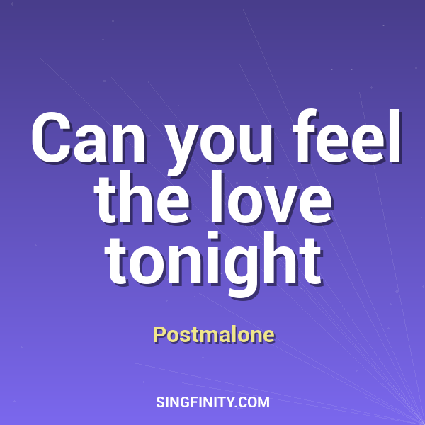 Can You Feel The Love Tonight