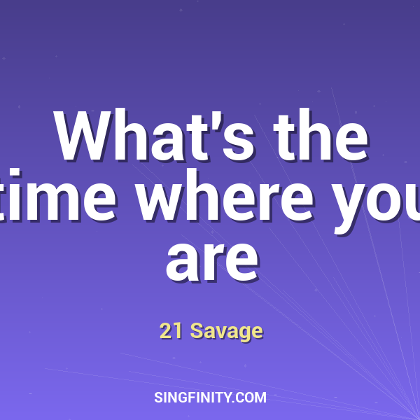 What's the time where you are