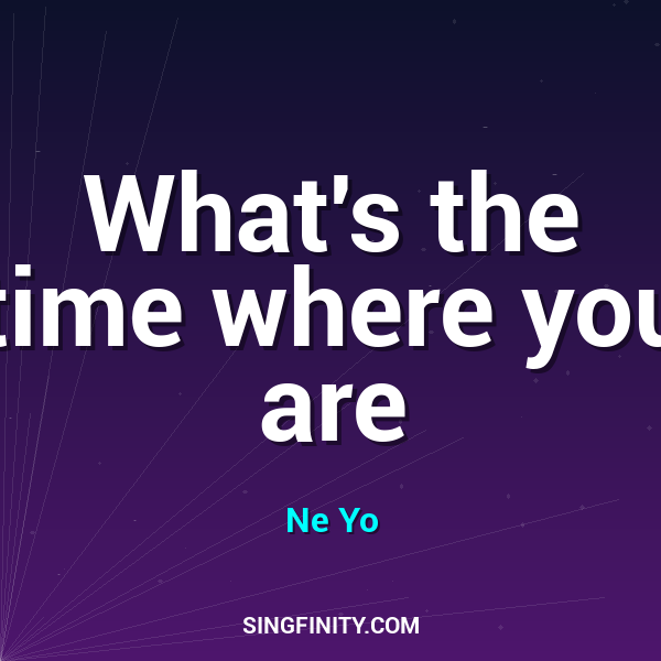 What's the time where you are