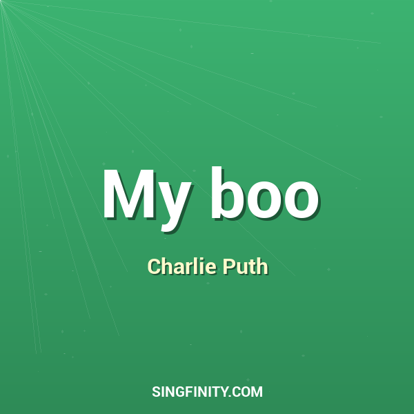 My boo