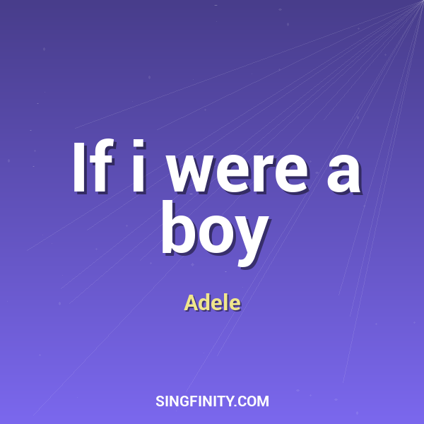 Artwork for If i were a boy