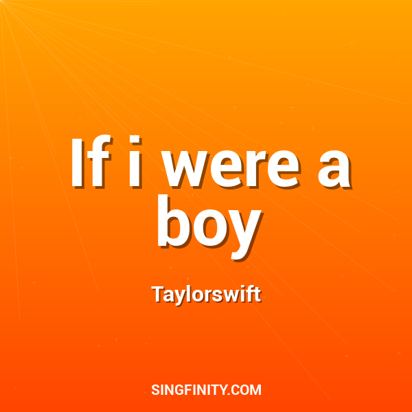 Artwork for If i were a boy