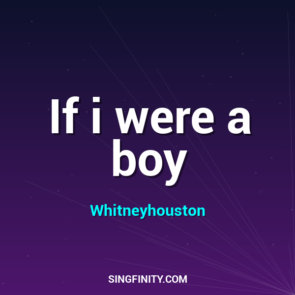 Artwork for If i were a boy